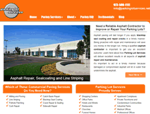 Tablet Screenshot of parkinglotservices.net
